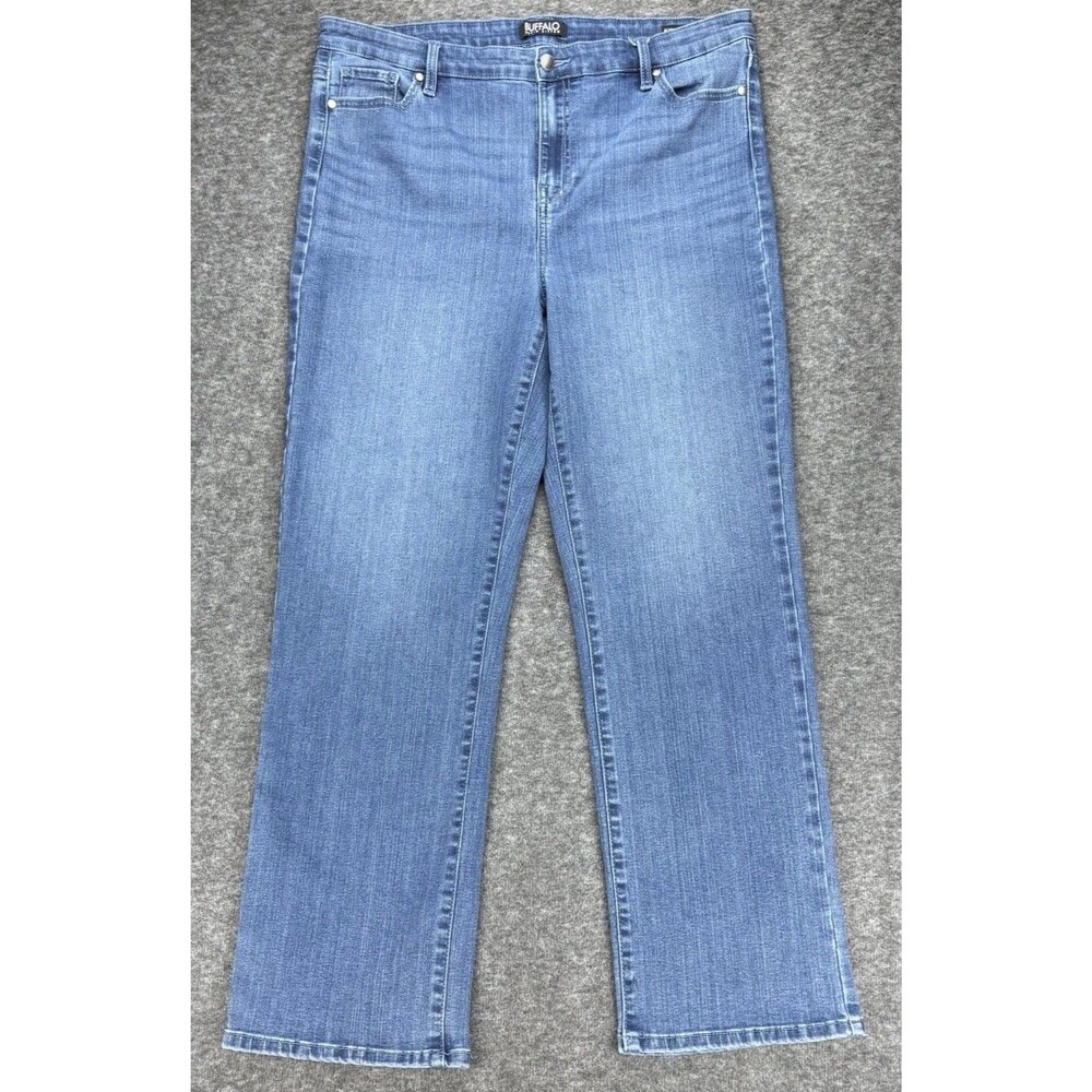 Buffalo David Bitton Alyssa Womens 14/34 High Rise Straight Leg Stretch Jeans